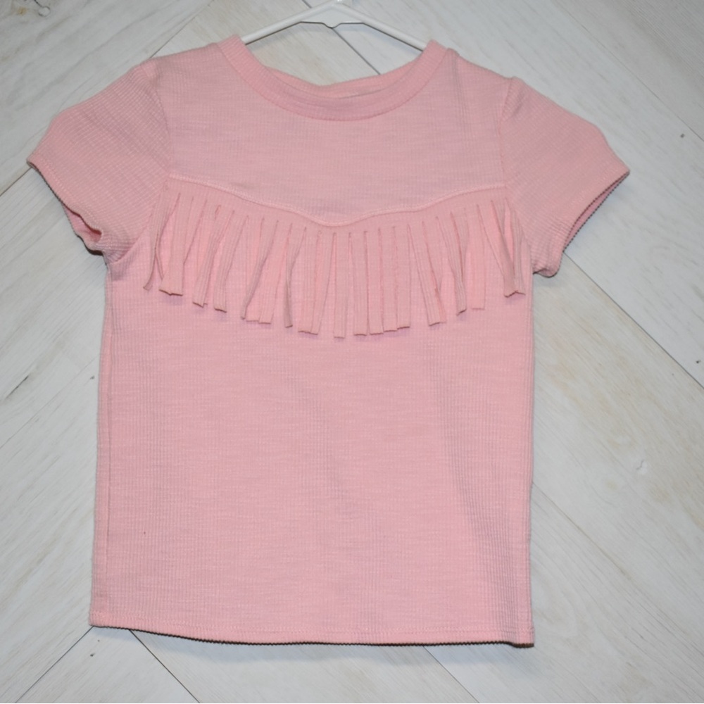 Willow Light Pink Fringe Tee